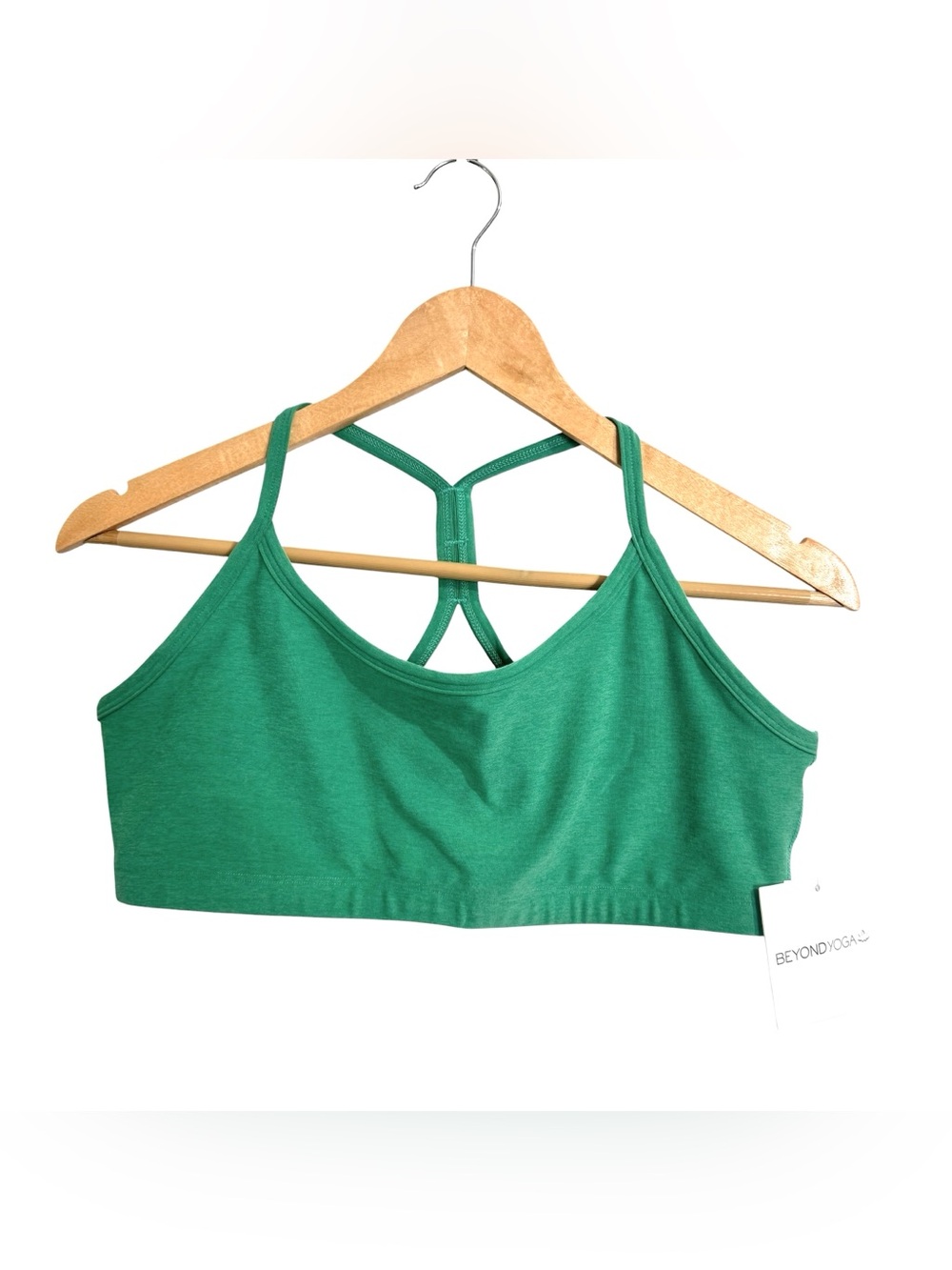 Beyond Yoga Spacedye Slim Racerback Bra Bright Emerald Heather Green XXL NEW!